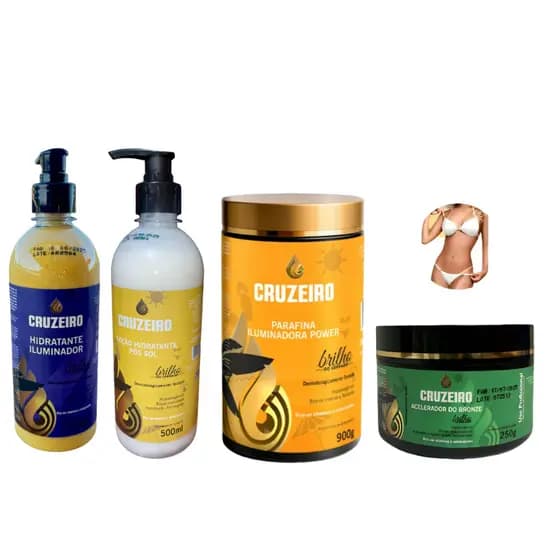 Kit 4 Itens Bronzeamento Natural Brilho Do Cerrado - Cruzeiro