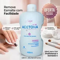 Linha unhas limp´s 480ml removedor