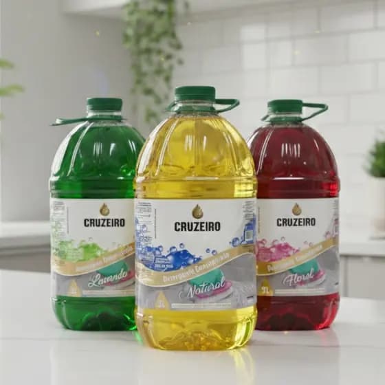 KIT 3 Detergentes Concentrados 5LT Cruzeiro