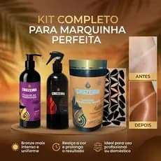 Kit Parafina  + Oleo Ativador + Fixador Marquinha + Biquini Bronzeamento Natural