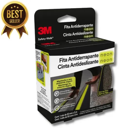 Fita Antiderrapante Neon 50mmx5m Safety Walk 3M- Envio Imediato