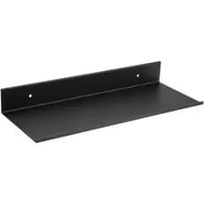Prateleira Flutuante 35cm Decorativa de Parede em Chapa Metálica Preta 35cm