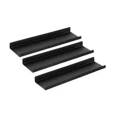 Kit 3 prateleiras chapa metalica 30cm 35cm 40cm