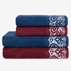 Kit Jogo 4 Toalhas - 2 Banho + 2 Rosto Linha Luxo Prime Istambul - 70x1,40  400 G/m2