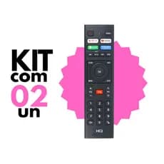 Controle Remoto Compatível Smart TV HQ Hqs32nkh Hqs43nkh Hk320df 60 UHD 4K HDR - Netflix, YouTube, Prime! COMPATÍVEL