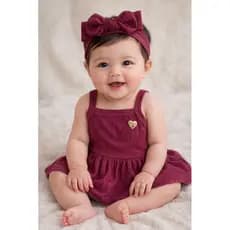 Body vestido infantil menina bebê.Vestido de bebê com body embutido Liz