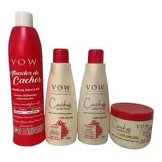 Kit Cachos Completo Cabelo Cacheado Vow Professional