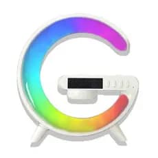 Mini Luminária  Smart Speaker 10w Som Carregador Indução