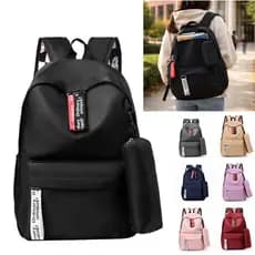 Mochila Escolar Unissex Grande Capacidade Resistente Água Estilo Moderno yobel