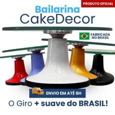 Bailarina De Vidro Profissional Com Rolamentos Duplos bailarina para bolo