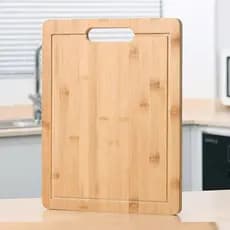 Tábua De 100% bambu Grande para Carne Legumes fruta Ecológico Bambu Com Alça