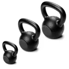 kettlebell kit com 3 unidades 4kg - 6kg  - 10kg total 20kg halter halteres crossfit