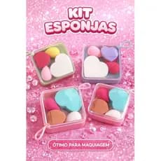 kit Esponja Maquiagem,Kit 5 Esponja Maquiagem