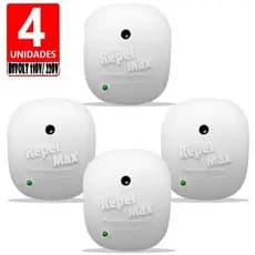 Repelente Eletronico Pernilongo Mosquito Bivolt Branco Repele E Espanta 4UND Repel Max