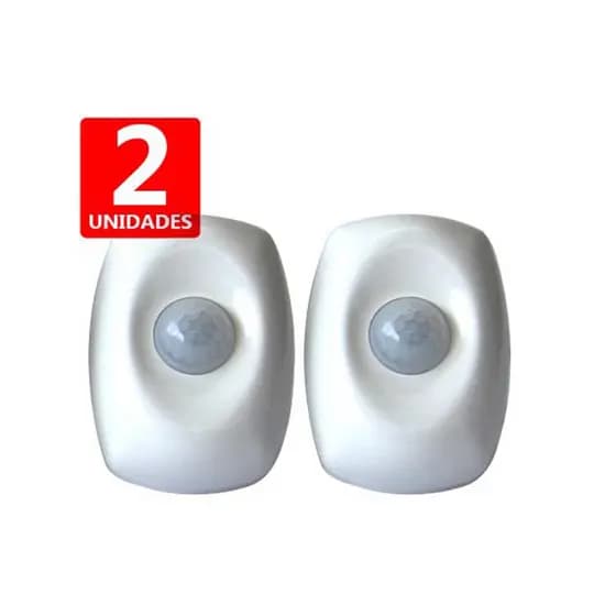 Sensor de Presença de Parede Articulado Bivolt  Capte 2 unidades