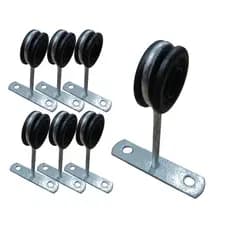 KIT 5 SUPORTE ISOLADOR 100MM SIMPLES GALVANIZADO
