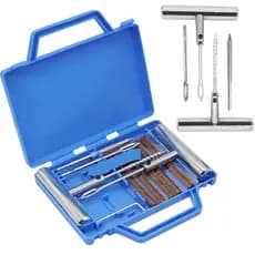 KIT REPARO DE PNEU PROFISSIONAL DE METAL COM MALETA