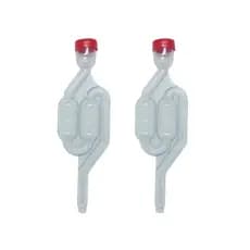 Kit 02 Válvulas Airlock Tipo S Fermentação Cerveja Kombucha Hidromel