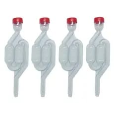 Kit 4 Válvulas Airlock Tipo S Fermentação Cerveja Kombucha Hidromel