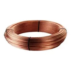 10 METROS CABO DE AÇO COBREADO COOPERSTEEL CABO DE COBRE NÚ ATERRAMENTO 7 FIOS