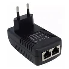 Fonte Poe Compacta 24v 1a Access Point Roteador Rj45 Bivolt Ubiquiti Mikrotik NanoStation AirGrid Antena Rocket Radio