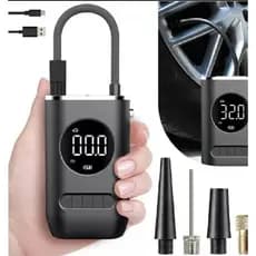 Mini Compressor De Ar Portátil Recarregável Digital USB Calibrador De Pneus Carro Moto Bicicleta Infláveis Automático