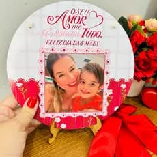 Guirlanda de Natal Personalizado com Foto Plaquinha decorativa Decoração Natal Natalina Quadro decorativo Família
