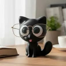 Suporte Para Óculos Gatinho Porta Óculos Organizador Mesa Decoração Criativa