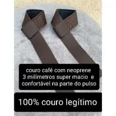 Strap Fita Couro 100% Legítimos Academia Musculação