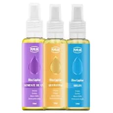 Kit 3 Óleos Capilar Restaurador e Brilho 120ml - Pepilon