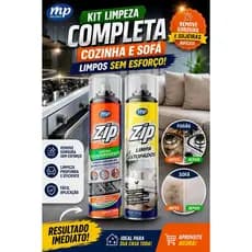 Kit Zip Espuma Desengordurante + Limpa Estofados  Sofá e Cozinha - My Place