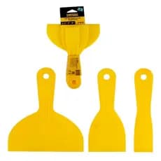 Kit 3 Espatula Em Plastico Massa Corrida Textura Lisa Startools