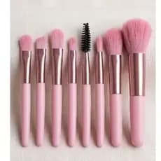 Kit De Pincel / Kit Com 8 Pincéis/ Moc Allure / Pincéis para Olho E Sobrancelha/ Pincéis Para Base Pó E Sobracelha /