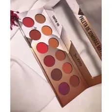 Paleta de Sombras Matte Ludurana - 12 Cores Altamente Pigmentadas e Fácil Esfumado