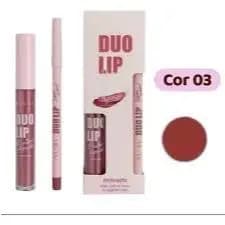 Lápis Labial e Batom Líquido/ Efeito Matte/ Vivai/Batom Duo Lip/ Lápis Batom Vivai/ Batom Líquido Vivai