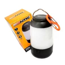 Mini Lampião Luminária Camping Acampamento + Alça Portátil Nautika 6 Led (3 Intensidades) + Gancho Mosquetão Pendurar