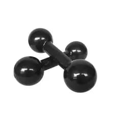 Pesos P/ Academia Musculação Halter 5 Kg Emborrachado ( Par)