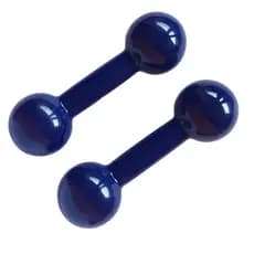 Par Halter Emborrachado 3 Kg Halter Peso Academia Treino