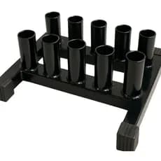 Suporte Fogueteiro 10 Barras Preto Reforçado Perfeito Treino Crossfit Academia, Casa Ideal Armazenar