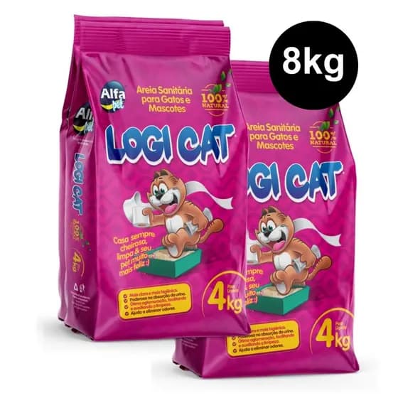 Areia Higiênica para Gatos 8kg Granulado Pet Sanitária