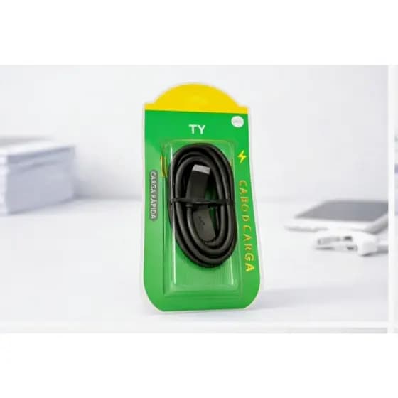 Cabo USB para Micro USB 1M Carga Rápida Dados Android Universal Reforçado