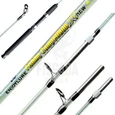Vara de Pesca Fibra de Vidro Maciça 40/65/100 LBS 2 Partes Pesca Pesada Emenda de Rosca