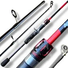Vara de Pesca Albatroz Ágata 8-17LBS 1,68m/1,80m Ação Média Carretilha Molinete Novo Modelo