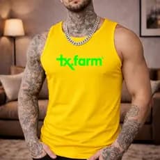 Camisa Regata Masculina Academia Algodão Brasil 100% Algodão Estampada Tx