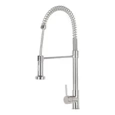 Torneira De Cozinha Monocomando Gourmet Cromo Za-913 Acabamento Brilhante Cor Prateado