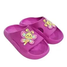 Chinelo Nuven Infantil Menina Borboleta Feliz Leve Macio Antiderrapante Conforto para o Dia Dia