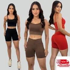 Conjunto Academia Feminino Short Top no Suplex Power