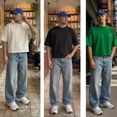 Camiseta Oversized Boxy Fit - Camisa Oversized  100% Algodão