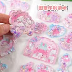 Autocolantes De Enchimento De Óleo Tridimensionais Kids Cartoon 3D Com Batidos De Água