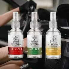 Kit 3 Aromatizantes para Carro 100ml – Spray Cheirinho Automotivo Malbec, Elegance e Carro Novo